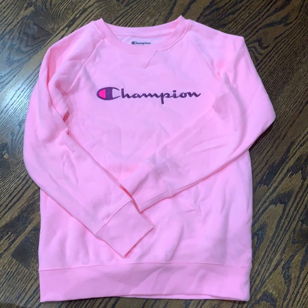 Champion kids L crew neck pink